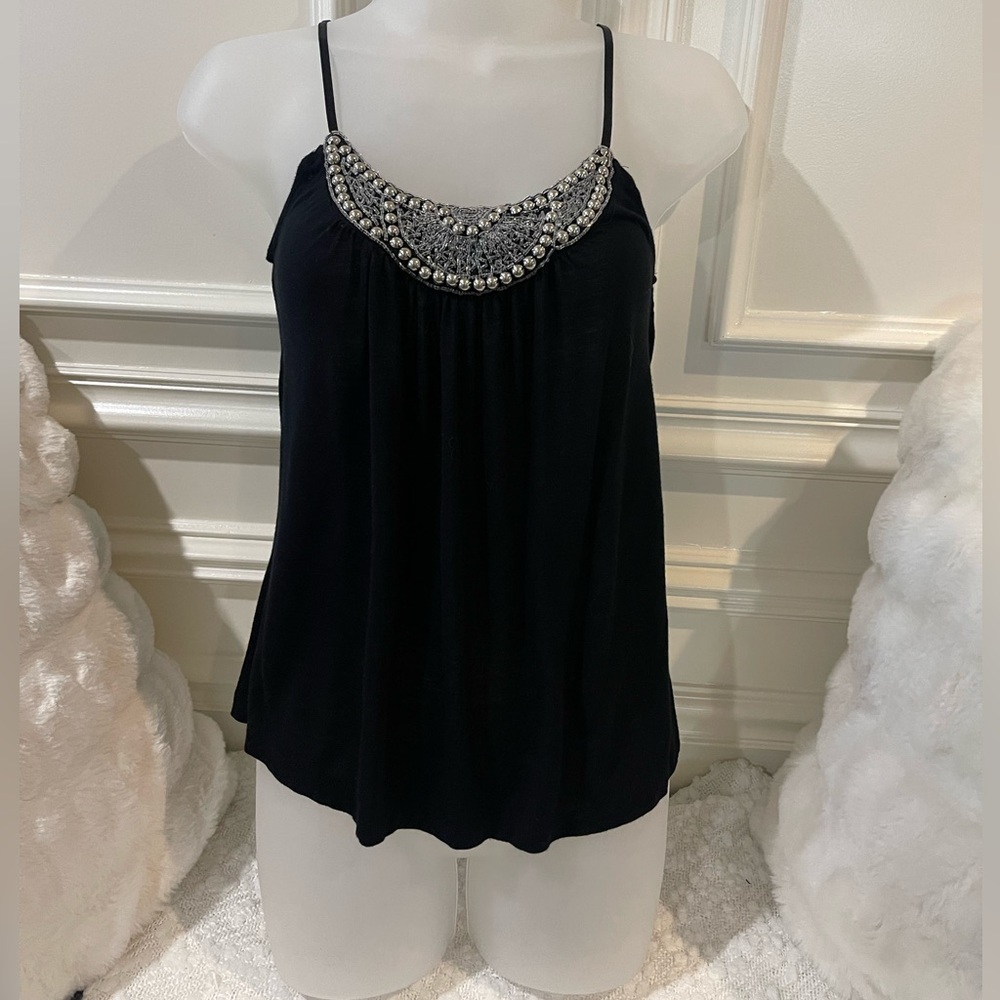 XS Candie’s Spaghetti Strap Embellished Tank Top